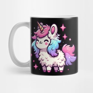 Kawaii rainbow llamacorn unicorn llama Mug